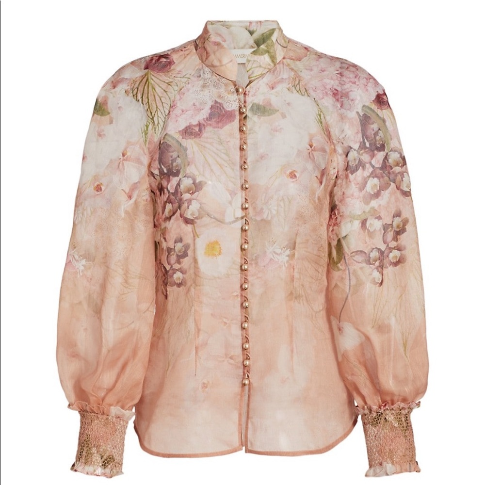 Zimmerman Dancer Floral Balloon Sleeve Blouse. BNWT!